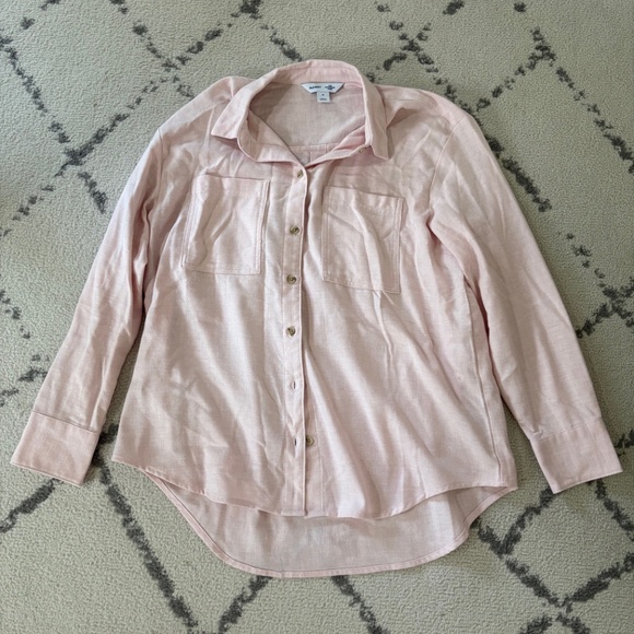 Pink Button Down "Boyfriend Shirt"- Old Navy - Picture 1 of 8